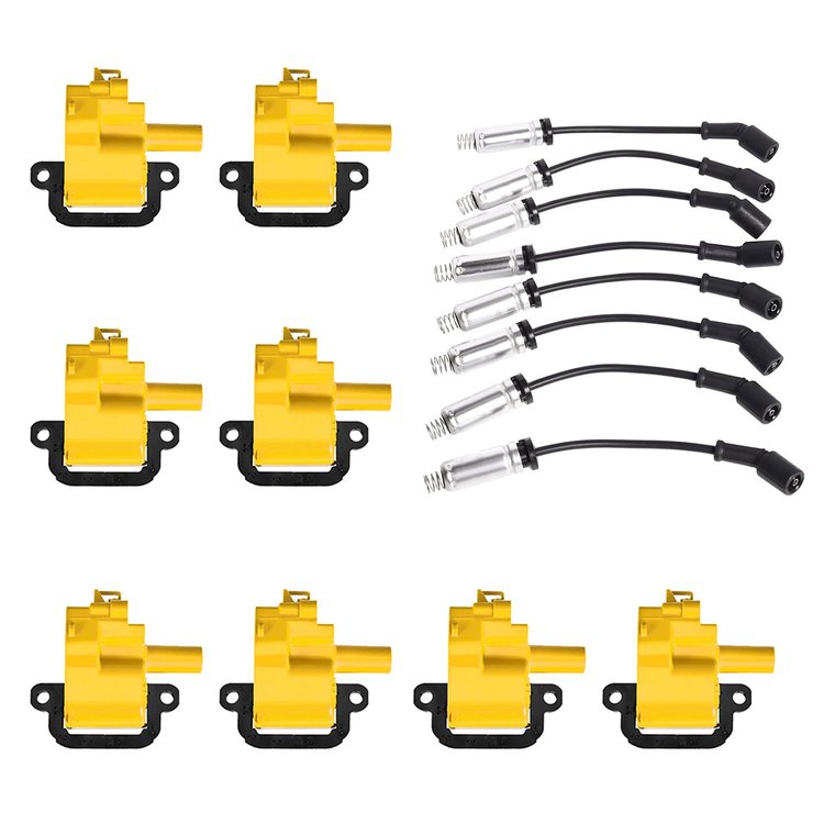 High-Performance Ignition Coil and Spark Plug Kit for GM