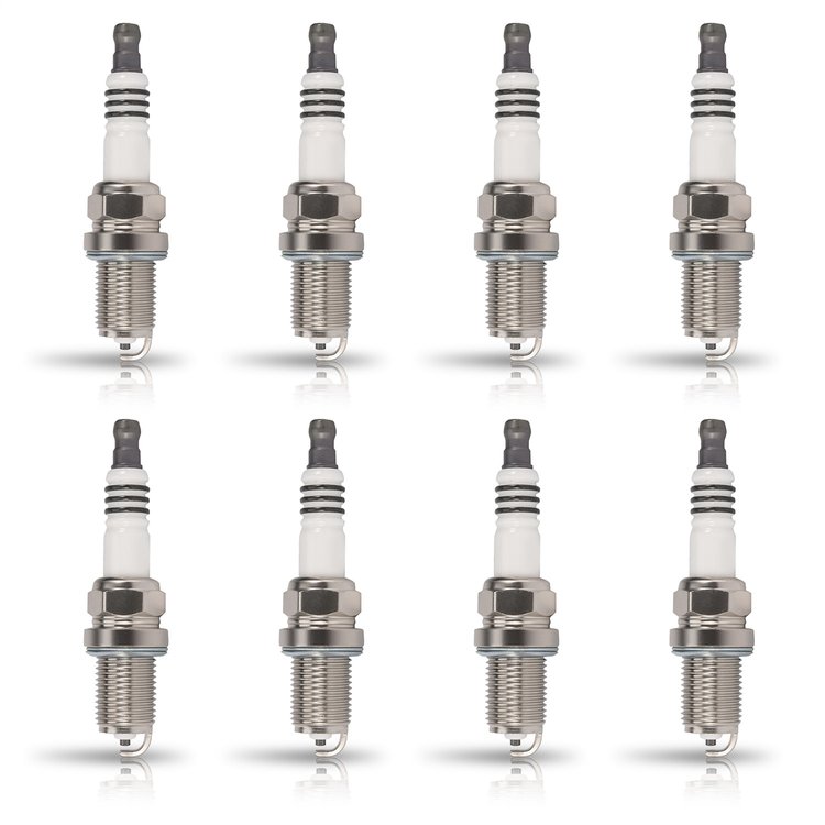 Nickel & Copper Spark Plug Set for 2006-2017 Toyota Yaris, 1991-2001 Nissan Sentra & 1992-1996 Eagle Summit [Set of 8]