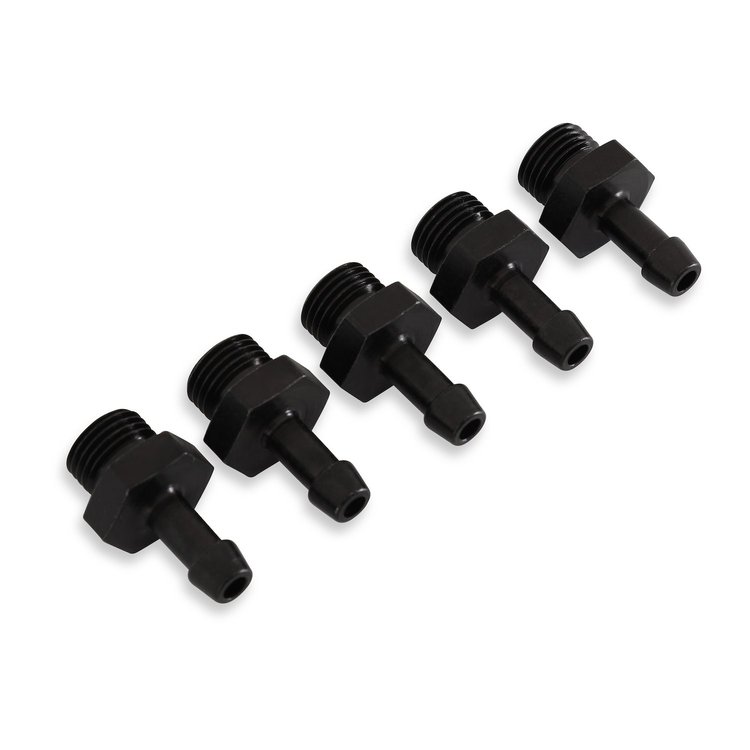 25-393 Adjustable Fuel Pressure Regulator Barb Fittings, -6 (9/16 in.-18) to 7 mm
