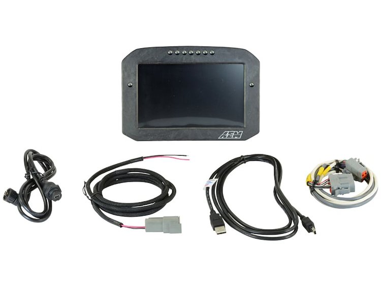 CD-7FL Carbon Flat Panel Data Logging/Non-GPS Display