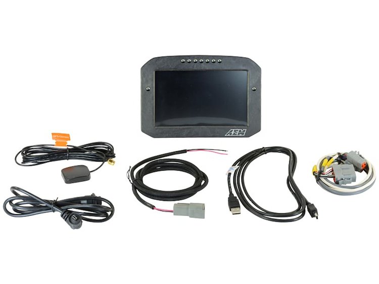 CD-7FL Carbon Flat Panel Data Logging/GPS Display