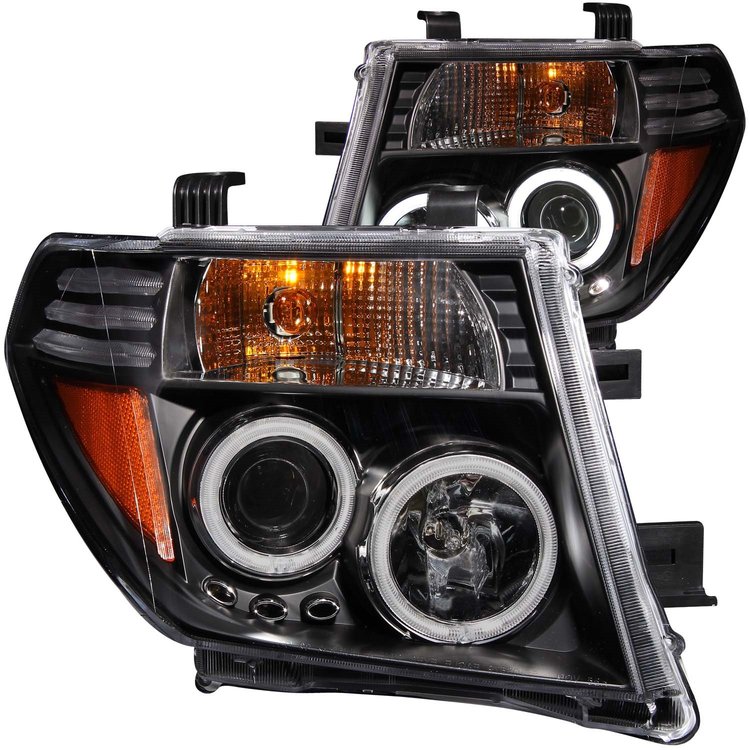 111111 Black Housing Headlights 2005-2008 for Nissan Frontier/Pathfinder