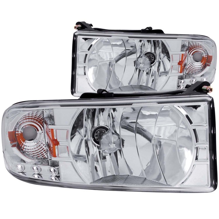 111206 Chrome Housing Headlights 1994-2001 Dodge Ram