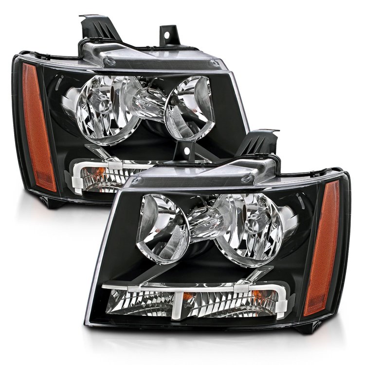 111392 Crystal Headlight Set 2014-2014 Chevy Suburban, 2007-2013 Chevy Avalanche, 2007-2014 Chevy Tahoe