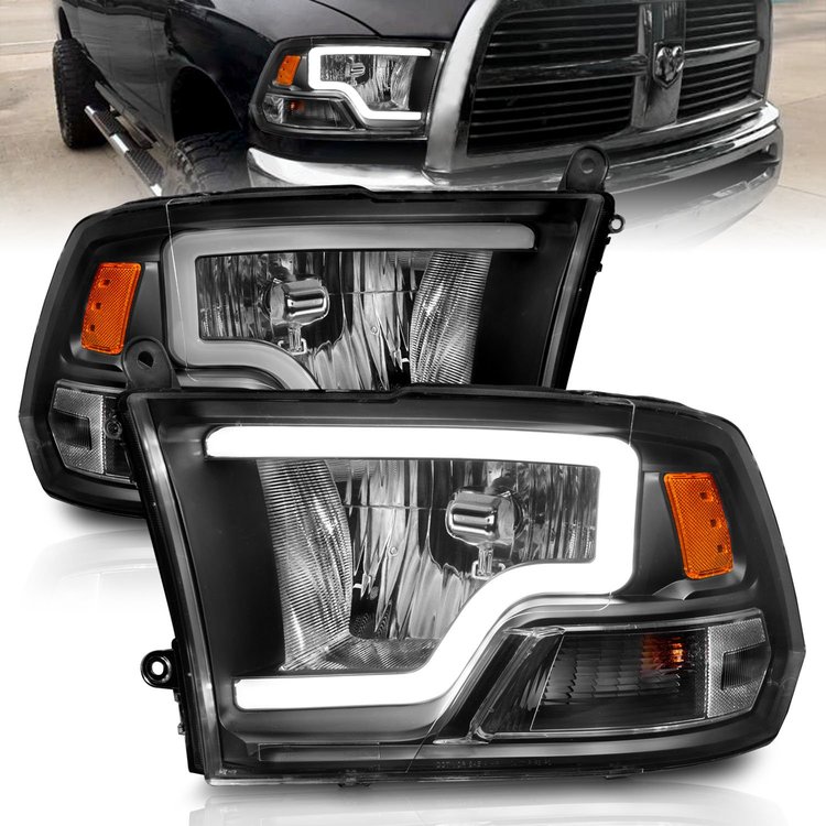 111515 Crystal Headlight Set Fits Select Ram 1500/2500/3500, Dodge Ram 1500/2500/3500
