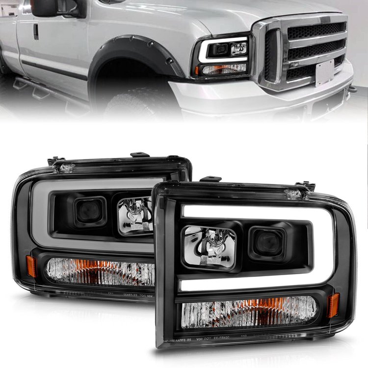 111551 Projector Headlight Set Fits Select Ford Excursion, F-Series