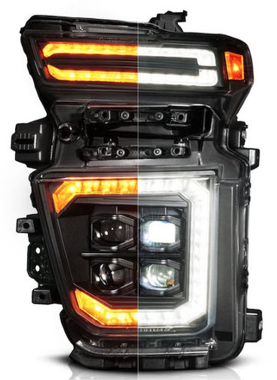 111619X-L Full LED Z-Series Projector Headlight for 2020-2024 Chevy Silverado 2500, 3500 HD Trucks [Left/Driver Side]