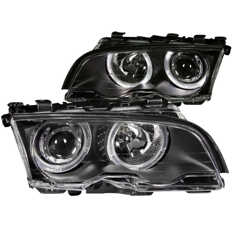 121015 Black Housing Headlights 1999-2001 BMW 3 Series E46