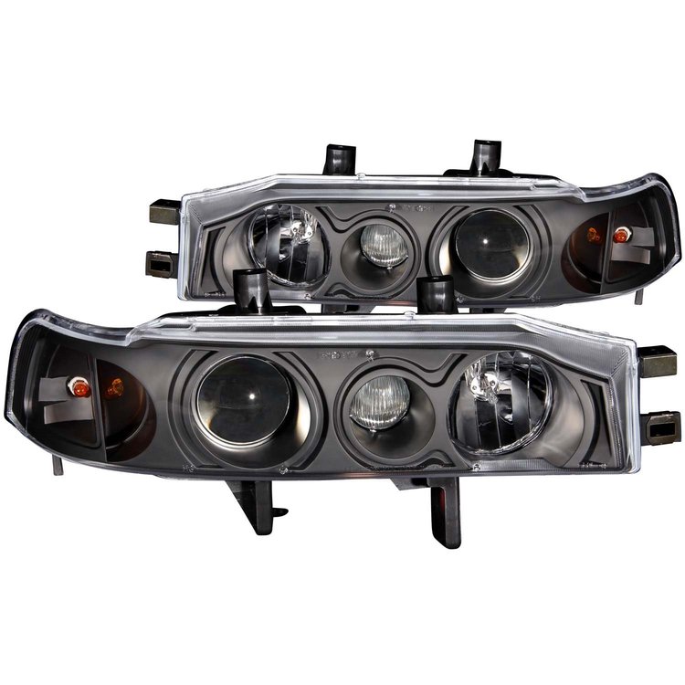 121048 Black Housing Headlights 1990-1993 Honda Accord