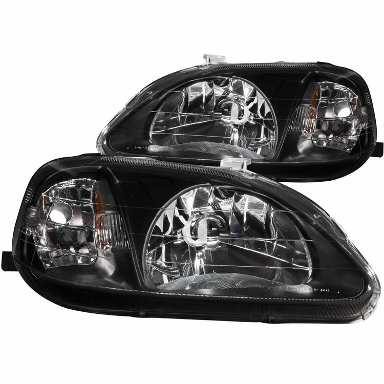 Black Housing Headlights 1999-2000 Honda Civic