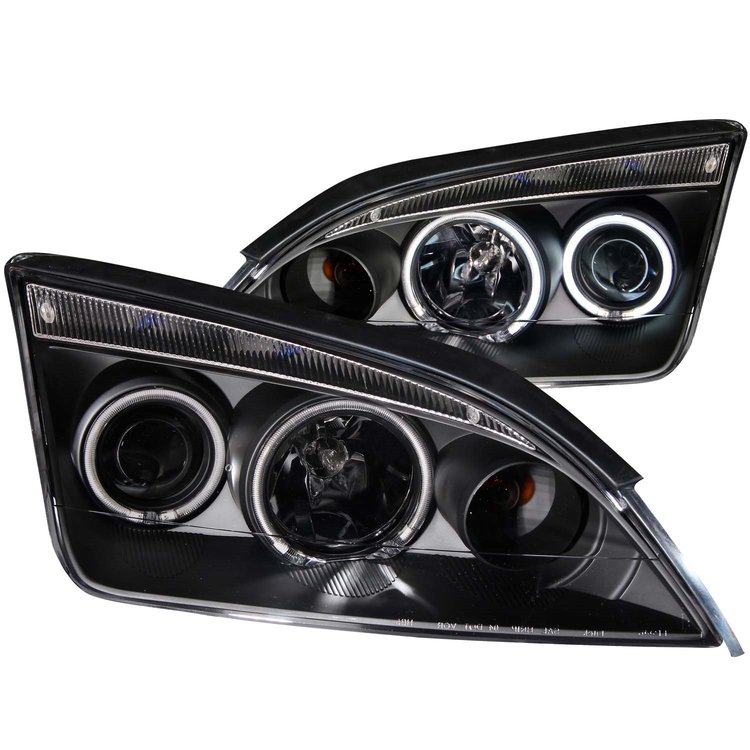 121198 Black Housing Headlights 2005-2007 Ford Focus ZX4