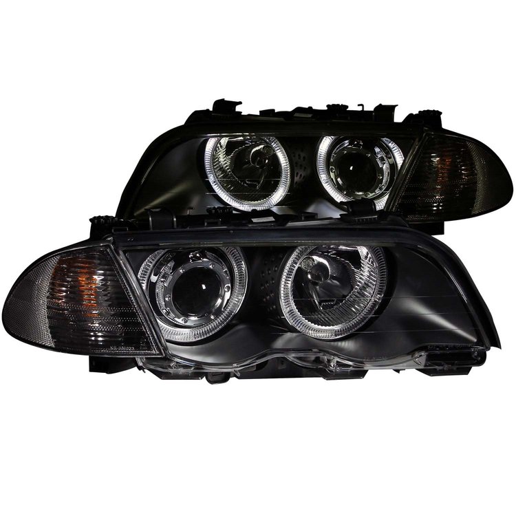 121261 Black Housing Headlights 1999-2001 BMW 3 Series E46