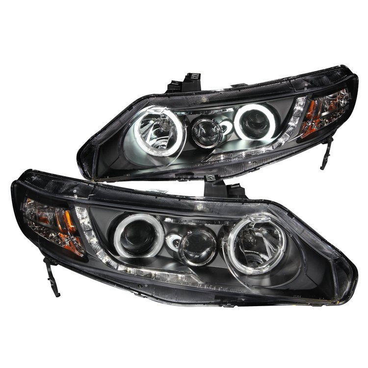 Black Housing Headlights 2006-2011 Honda Civic