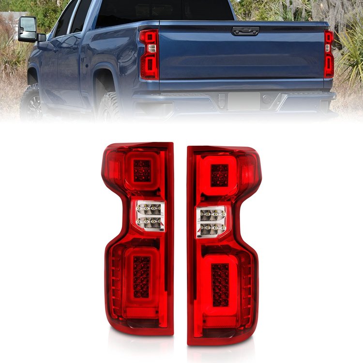 311419 LED Tail Light Assembly Fits Select Chevy Silverado 1500/2500/3500 HD