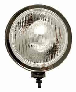 H3 8" Round Slimline Fog Lights Black Chrome