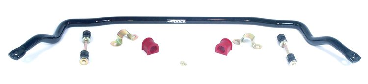1-1/4" Front Sway Bar, Black, Steel, 1-1/4" Diameter, Buick, Cadillac, Chevrolet, Oldsmobile, Pontiac, Kit