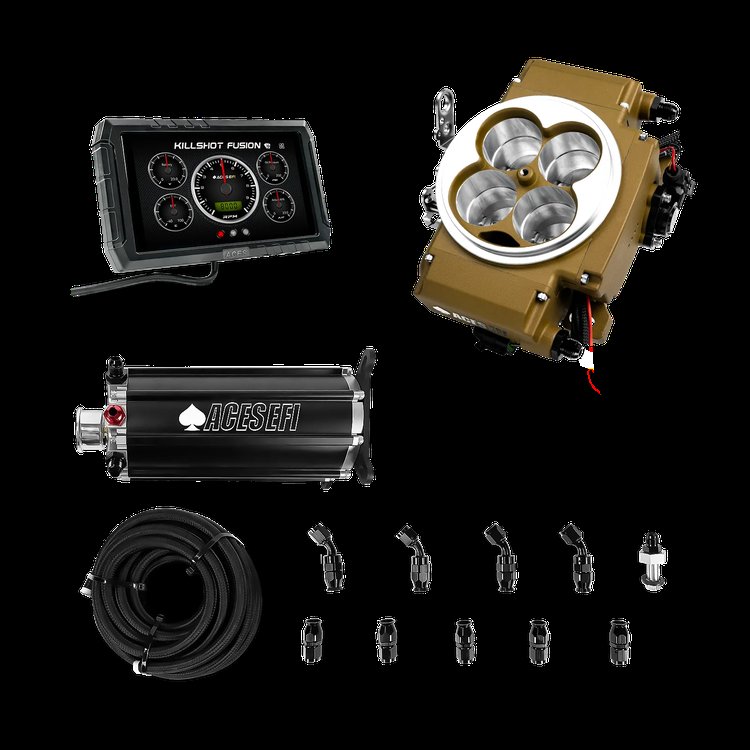 Killshot Fusion EFI System with Fuel Delivery System for 4150-Flange Intake Manifolds