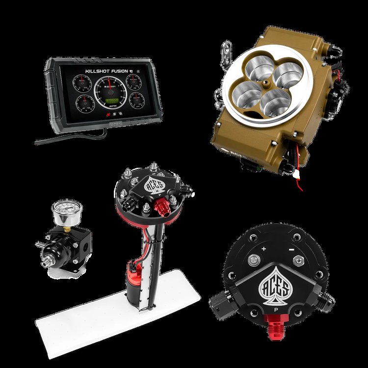 Killshot Fusion EFI System with Fuel Delivery System for 4150-Flange Intake Manifolds