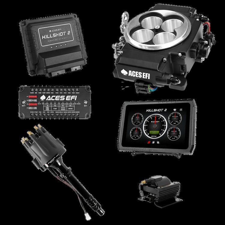 Killshot 2 Pro EFI System with Distributor and Coil for 4150-Flange Intake Manifolds