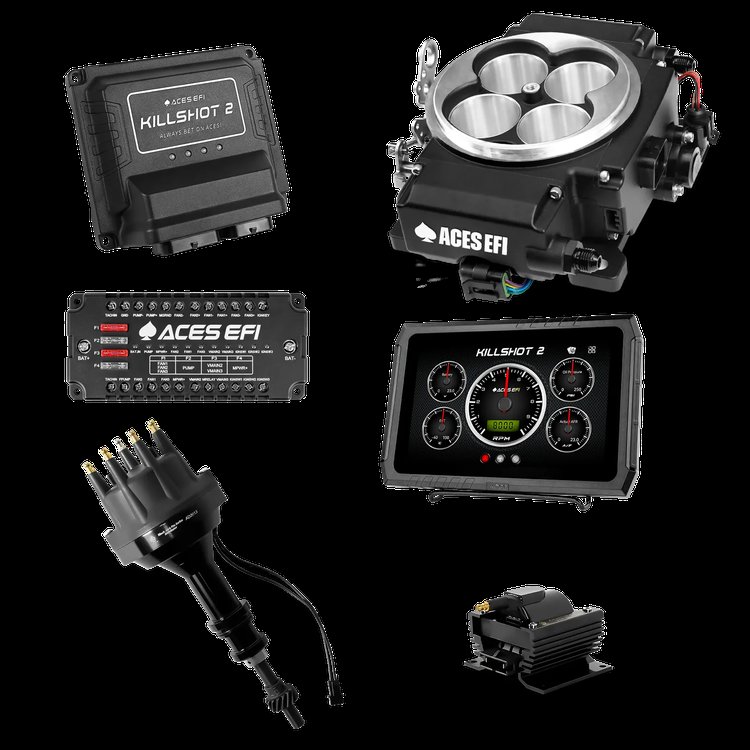 Killshot 2 Pro EFI System with Distributor and Coil for 4150-Flange Intake Manifolds