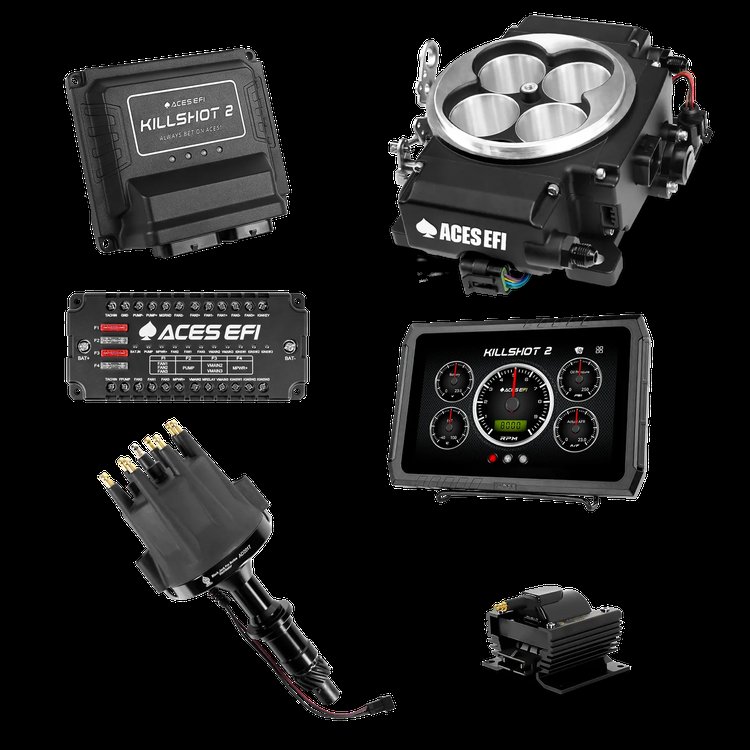 Killshot 2 Pro EFI System with Distributor and Coil for 4150-Flange Intake Manifolds