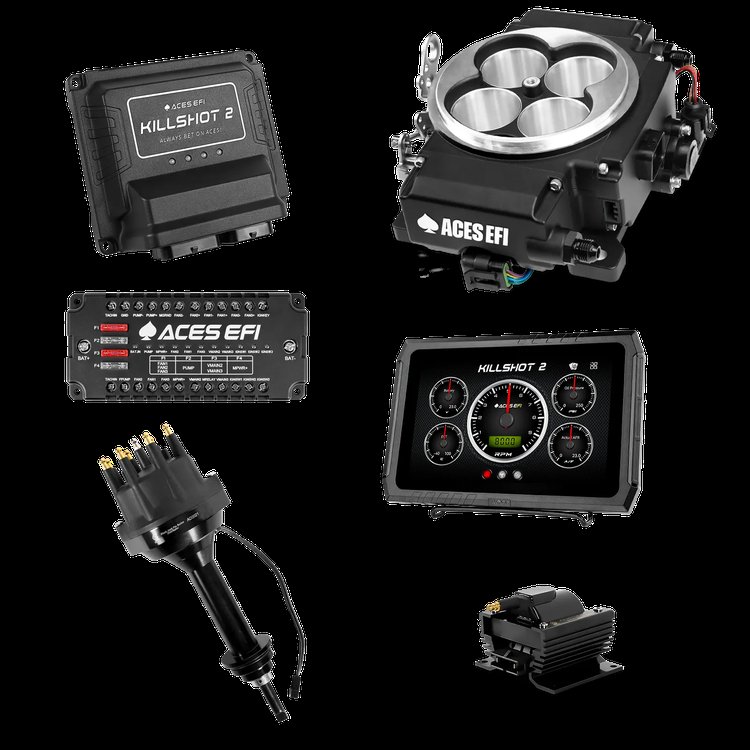 Killshot 2 Pro EFI System with Distributor and Coil for 4150-Flange Intake Manifolds