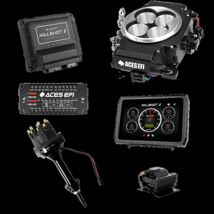 Killshot 2 Pro EFI System with Distributor and Coil for 4150-Flange Intake Manifolds