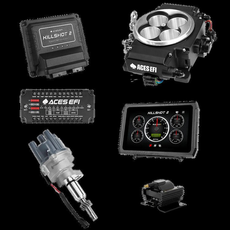 Killshot 2 Pro EFI System with Distributor and Coil for 4150-Flange Intake Manifolds