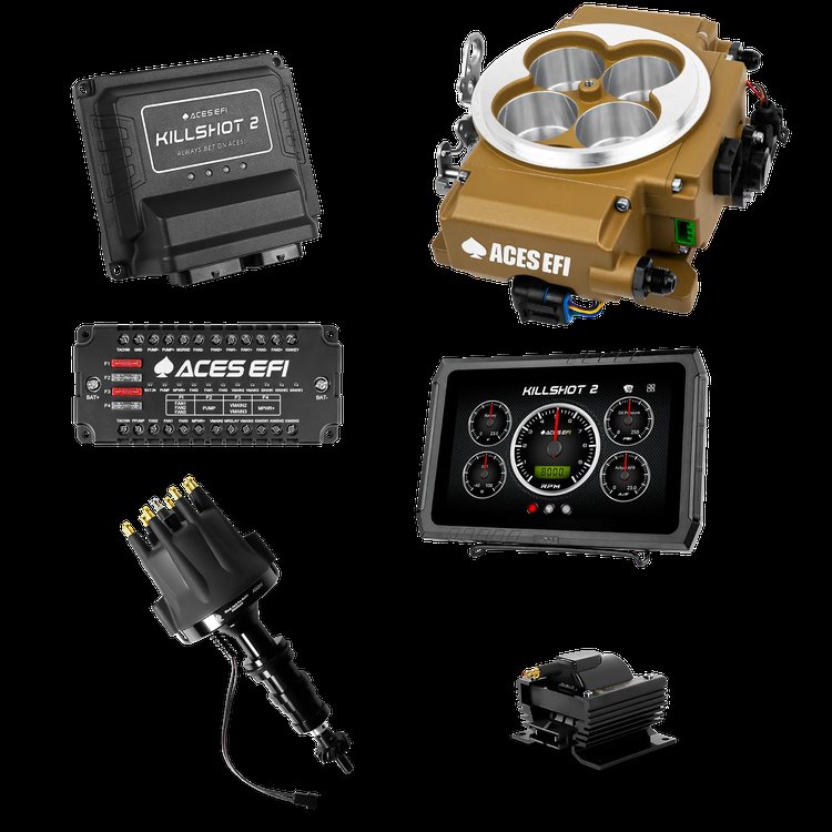 Killshot 2 Pro EFI System with Distributor and Coil for 4150-Flange Intake Manifolds