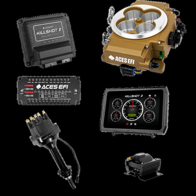 Killshot 2 Pro EFI System with Distributor and Coil for 4150-Flange Intake Manifolds