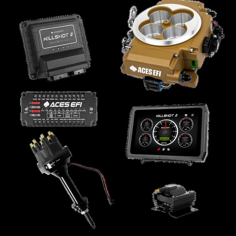 Killshot 2 Pro EFI System with Distributor and Coil for 4150-Flange Intake Manifolds