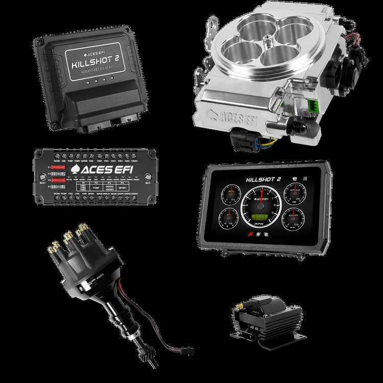 Killshot 2 Pro EFI System with Distributor and Coil for 4150-Flange Intake Manifolds