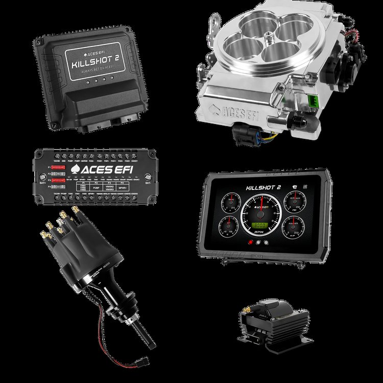 Killshot 2 Pro EFI System with Distributor and Coil for 4150-Flange Intake Manifolds