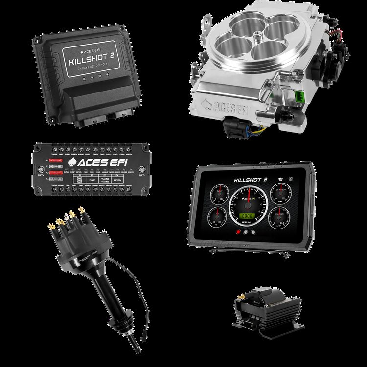 Killshot 2 Pro EFI System with Distributor and Coil for 4150-Flange Intake Manifolds