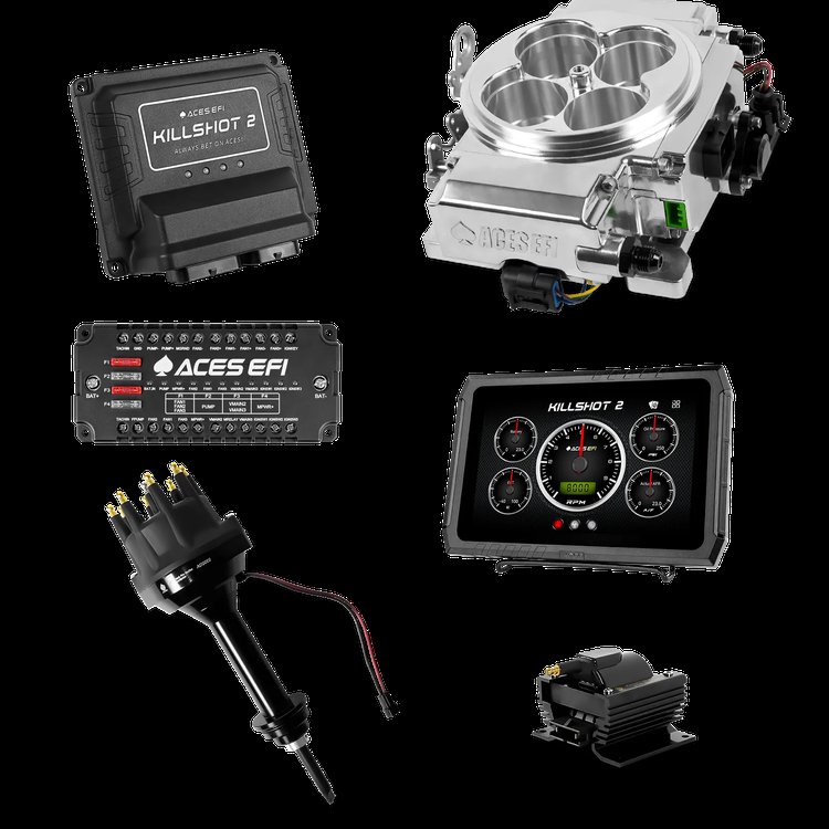 Killshot 2 Pro EFI System with Distributor and Coil for 4150-Flange Intake Manifolds
