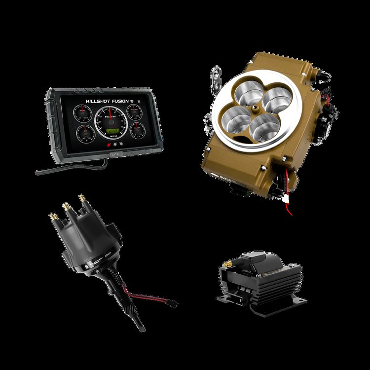 Killshot Fusion EFI System with Distributor and Coil for 4150-Flange Intake Manifolds