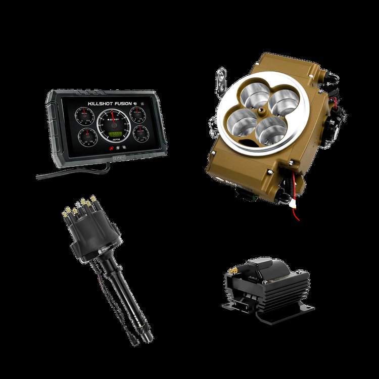 Killshot Fusion EFI System with Distributor and Coil for 4150-Flange Intake Manifolds
