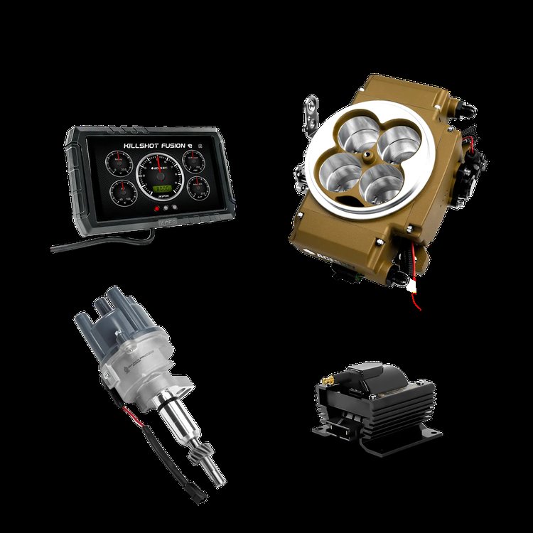Killshot Fusion EFI System with Distributor and Coil for 4150-Flange Intake Manifolds