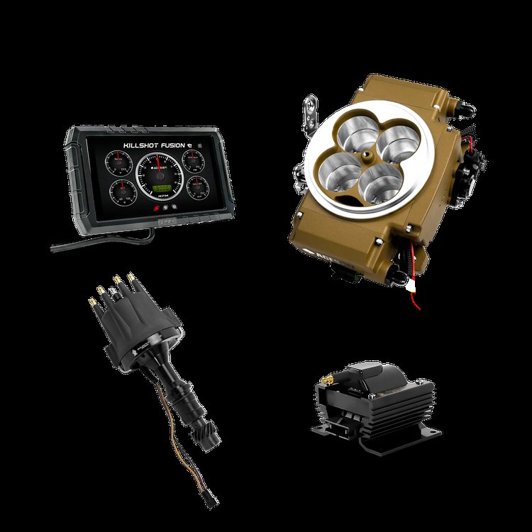 Killshot Fusion EFI System with Distributor and Coil for 4150-Flange Intake Manifolds