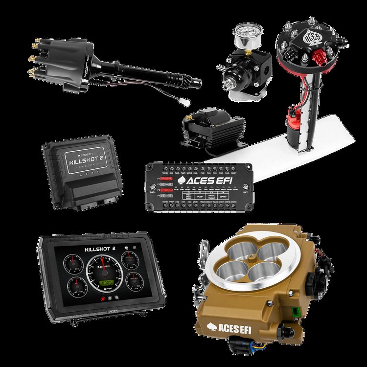 Complete Killshot 2 Pro EFI Conversion Kit for 4150-Flange Intake Manifolds [Gold]