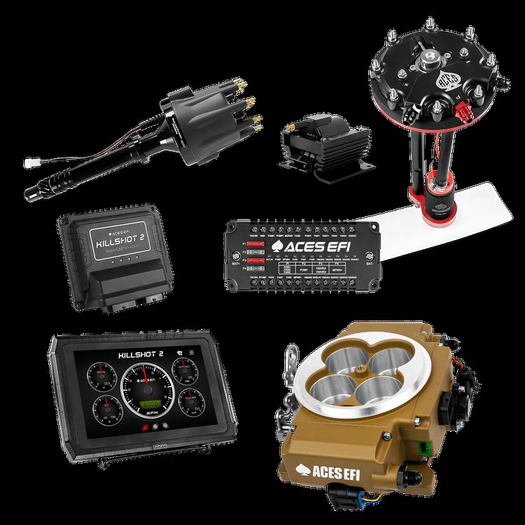 Complete Killshot 2 Pro EFI Conversion Kit for 4150-Flange Intake Manifolds [Gold]