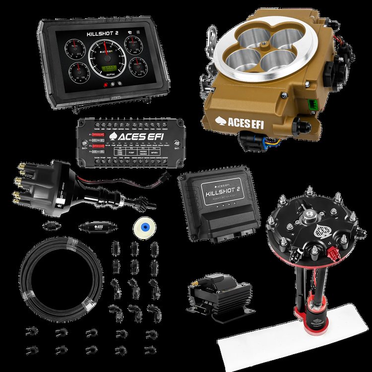 Complete Killshot 2 Pro EFI Conversion Kit for 4150-Flange Intake Manifolds [Gold]
