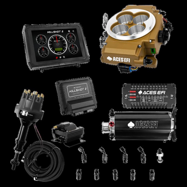 Complete Killshot 2 Pro EFI Conversion Kit for 4150-Flange Intake Manifolds [Gold]