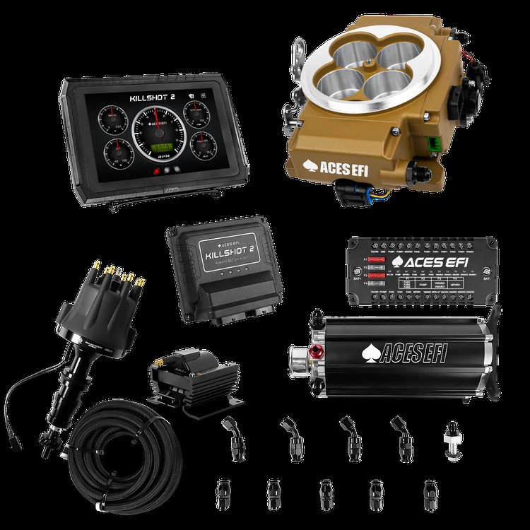 Complete Killshot 2 Pro EFI Conversion Kit for 4150-Flange Intake Manifolds [Gold]