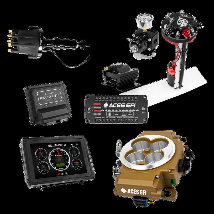 Complete Killshot 2 Pro EFI Conversion Kit for 4150-Flange Intake Manifolds [Gold]