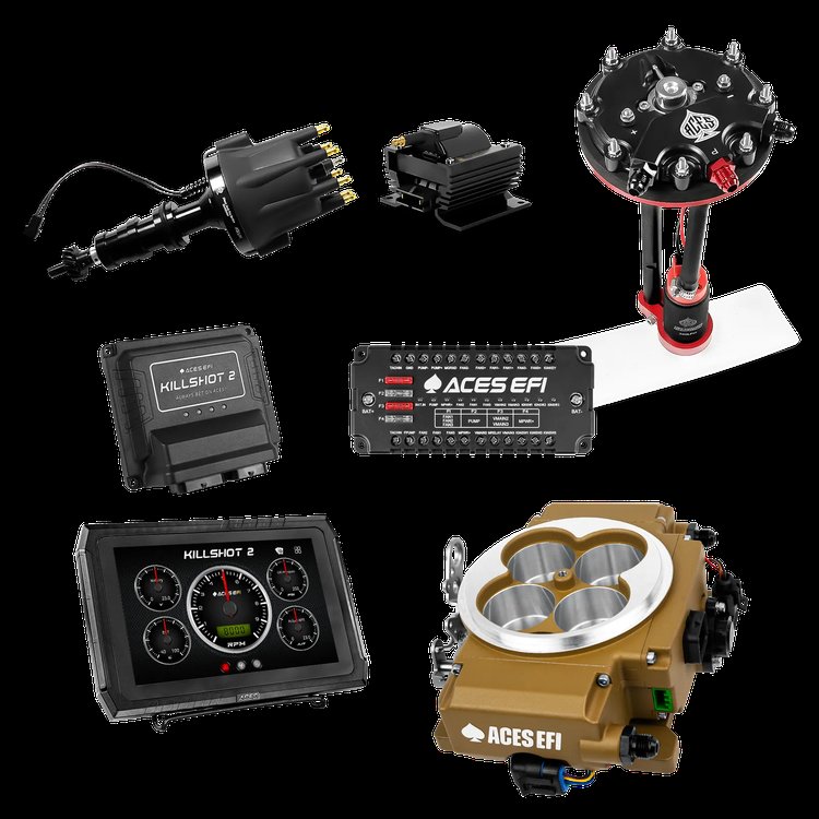 Complete Killshot 2 Pro EFI Conversion Kit for 4150-Flange Intake Manifolds [Gold]