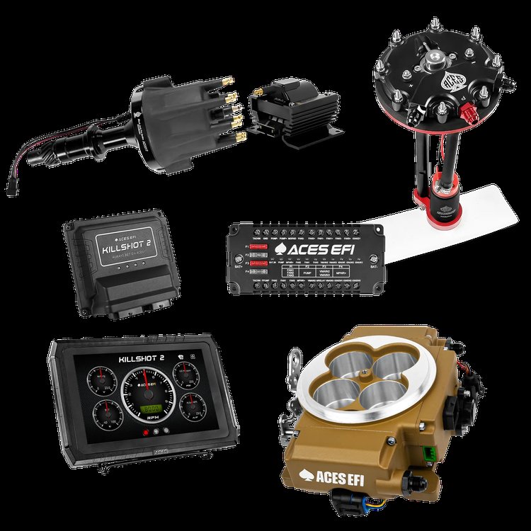 Complete Killshot 2 Pro EFI Conversion Kit for 4150-Flange Intake Manifolds [Gold]