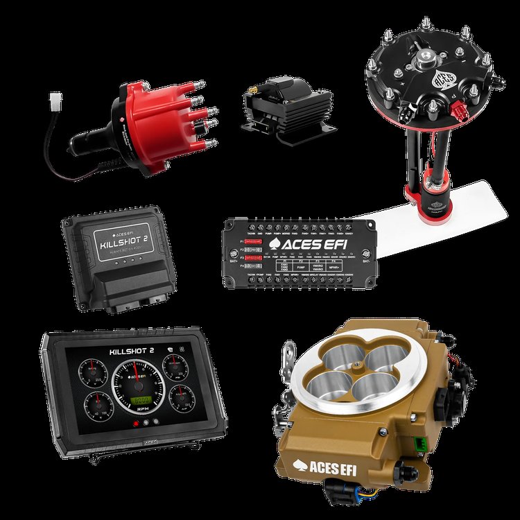 Complete Killshot 2 Pro EFI Conversion Kit for 4150-Flange Intake Manifolds [Gold]