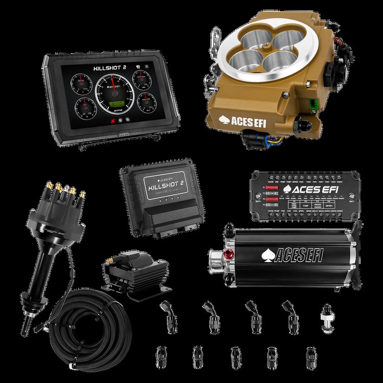 Complete Killshot 2 Pro EFI Conversion Kit for 4150-Flange Intake Manifolds [Gold]