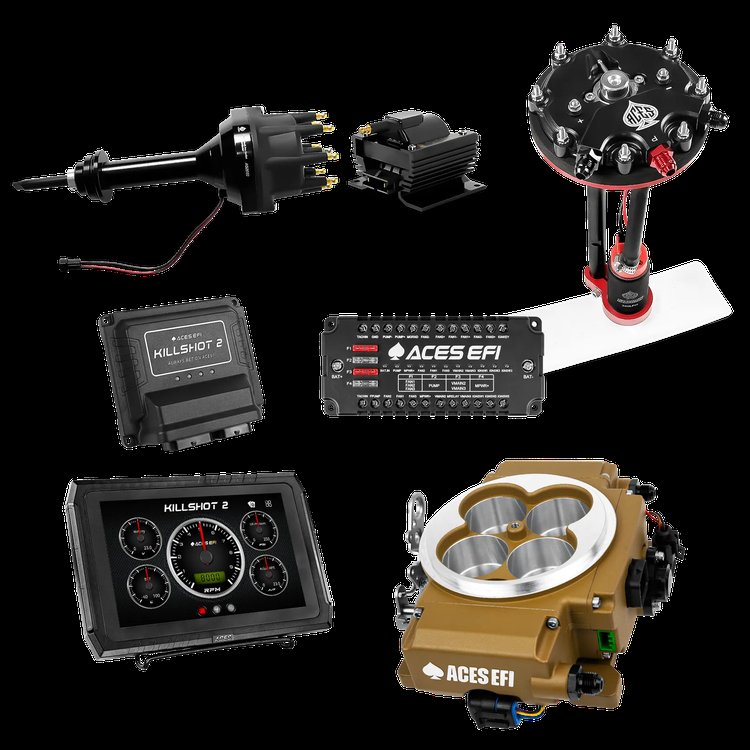 Complete Killshot 2 Pro EFI Conversion Kit for 4150-Flange Intake Manifolds [Gold]
